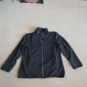 Papa Women's Gray Zip-Up Jacket